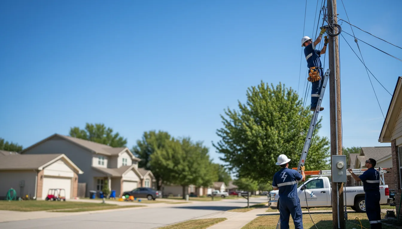 Residential electrician providing installation services in Gerald, MO
